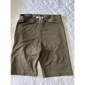 Cotton Citizen Biker Shorts Womens XS Olive Green NWOT High Waisted Stretch
